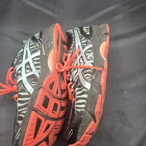 ASICS Black and Red Running Shoes